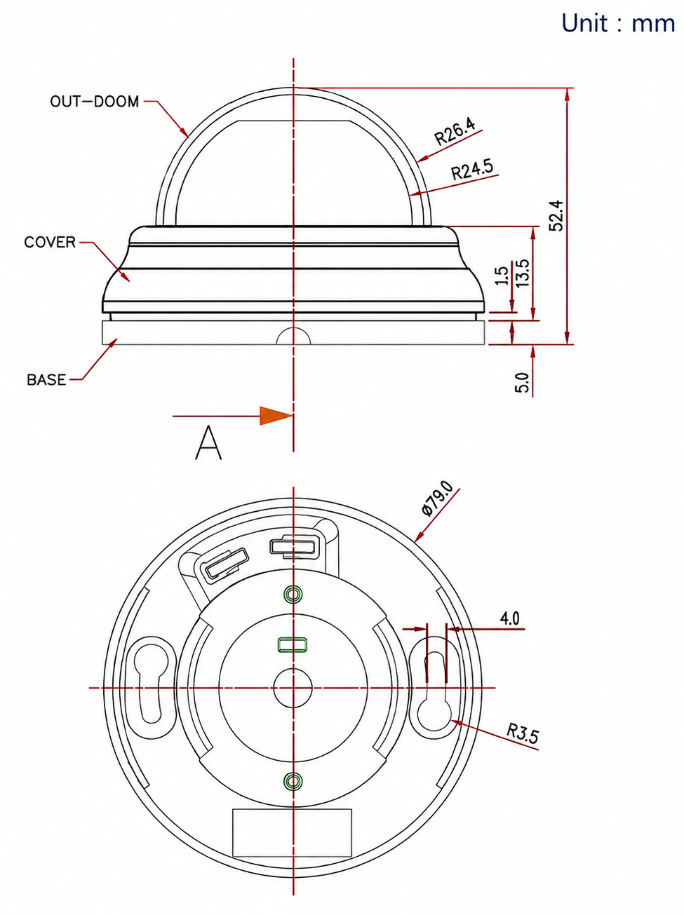 BMC-21D Dimensions