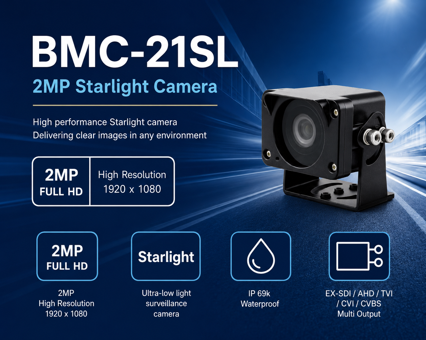 BMC-21SL 2MP Starlight Camera