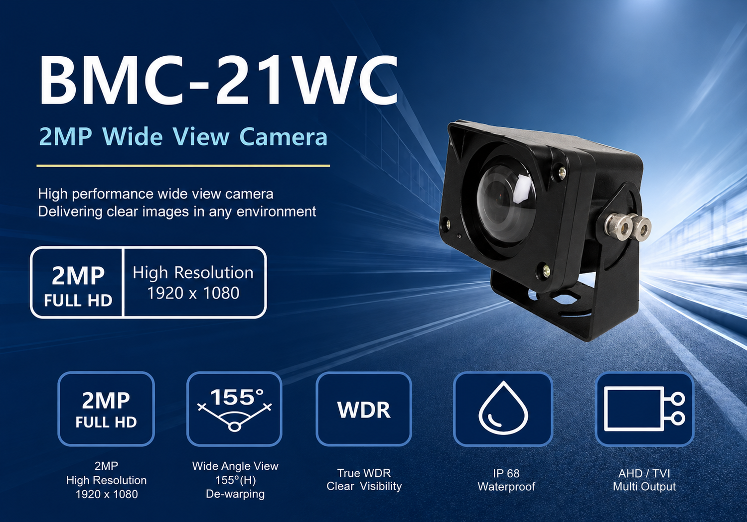 BMC-21WC 2MP Wide View Camera