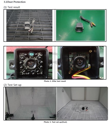 Dust Protection Test